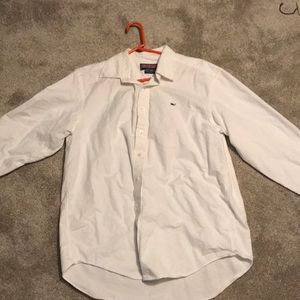 Vineyard vines button up long sleeve (white)